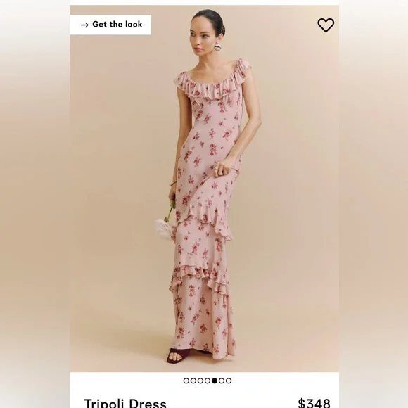 Reformation Floral Maxi Dress in Pink - Picture 3 of 5